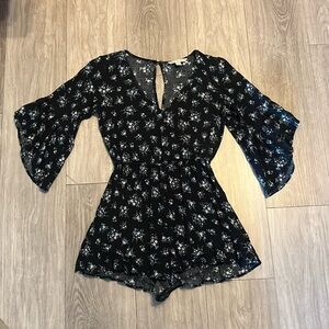 American Eagle Floral Romper